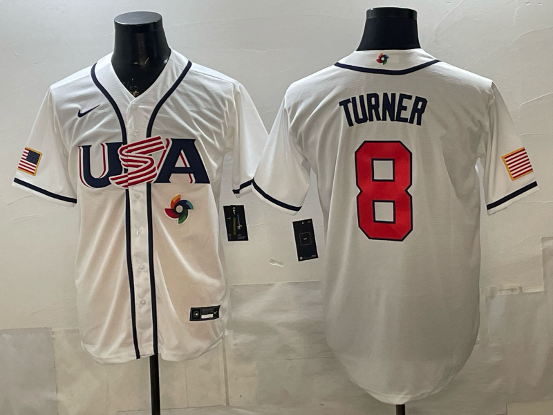 USA National Embroidered Baseball Team 2026 World Cup Team Jersey T-shirt