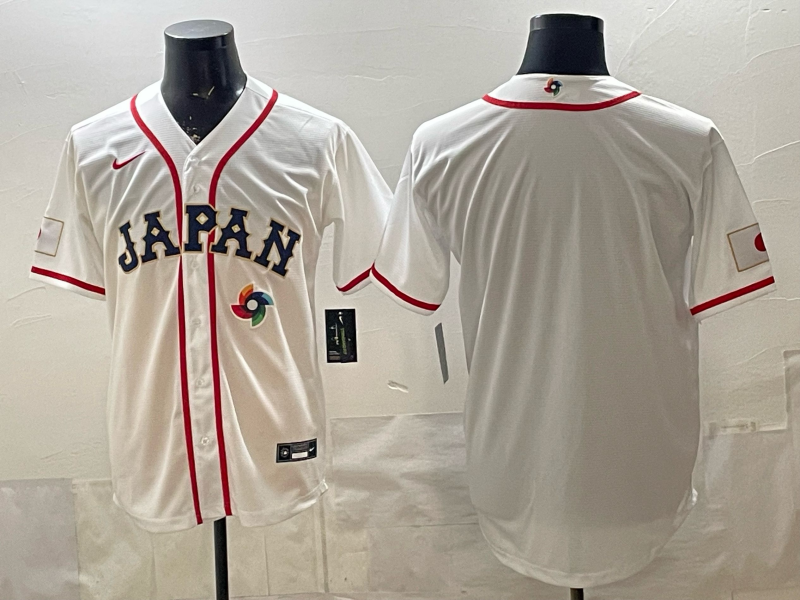 JAPAN National Embroidered Baseball Team 2026 World Cup Team Jersey T-shirt