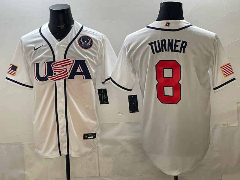 USA National Embroidered Baseball Team 2026 World Cup Team Jersey T-shirt