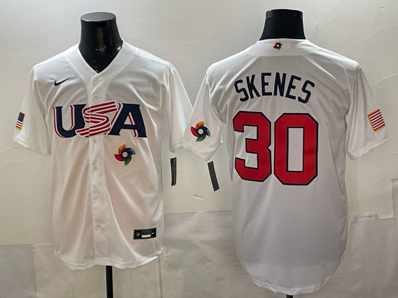 USA National Embroidered Baseball Team 2026 World Cup Team Jersey T-shirt