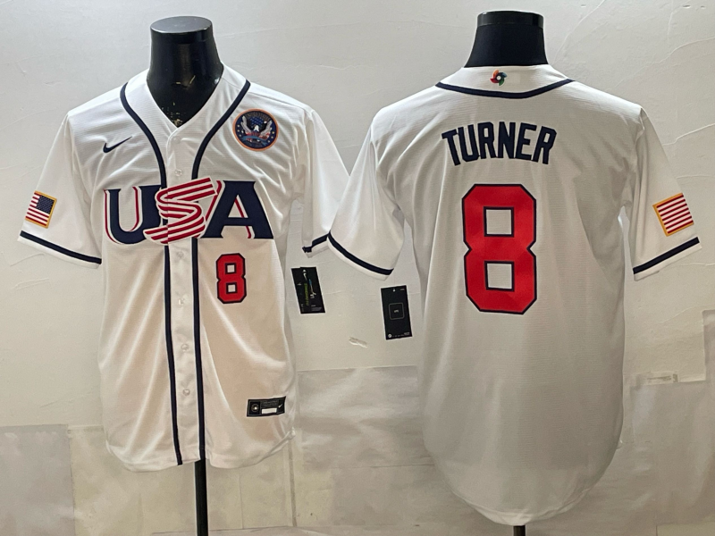 USA National Embroidered Baseball Team 2026 World Cup Team Jersey T-shirt