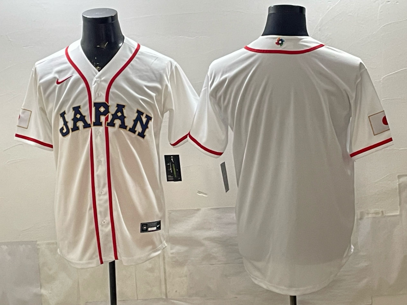 JAPAN National Embroidered Baseball Team 2026 World Cup Team Jersey T-shirt