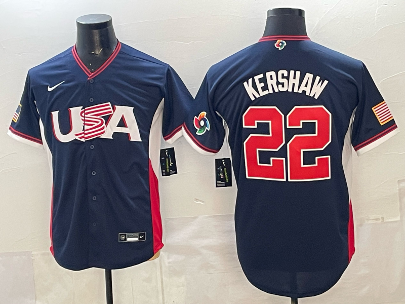 USA National Embroidered Baseball Team 2026 World Cup Team Jersey T-shirt