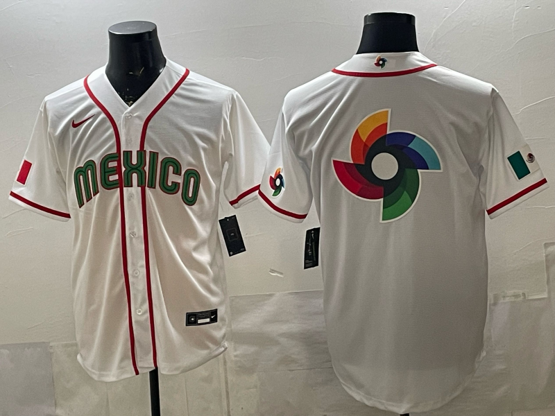 MEXICO National Embroidered Baseball Team 2026 World Cup Team Jersey T-shirt