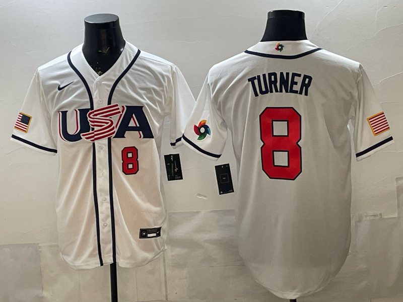 USA National Embroidered Baseball Team 2026 World Cup Team Jersey T-shirt