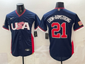 USA National Embroidered Baseball Team 2026 World Cup Team Jersey T-shirt