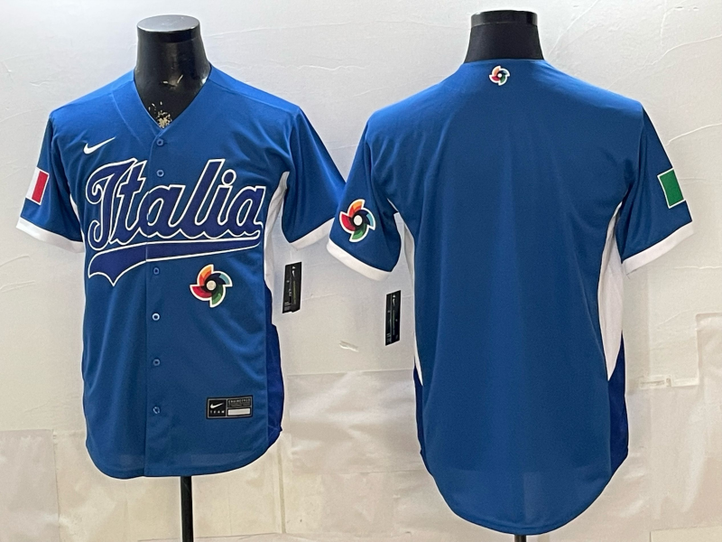 ITALIA National Embroidered Baseball Team 2026 World Cup Team Jersey T-shirt