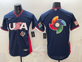 USA National Embroidered Baseball Team 2026 World Cup Team Jersey T-shirt