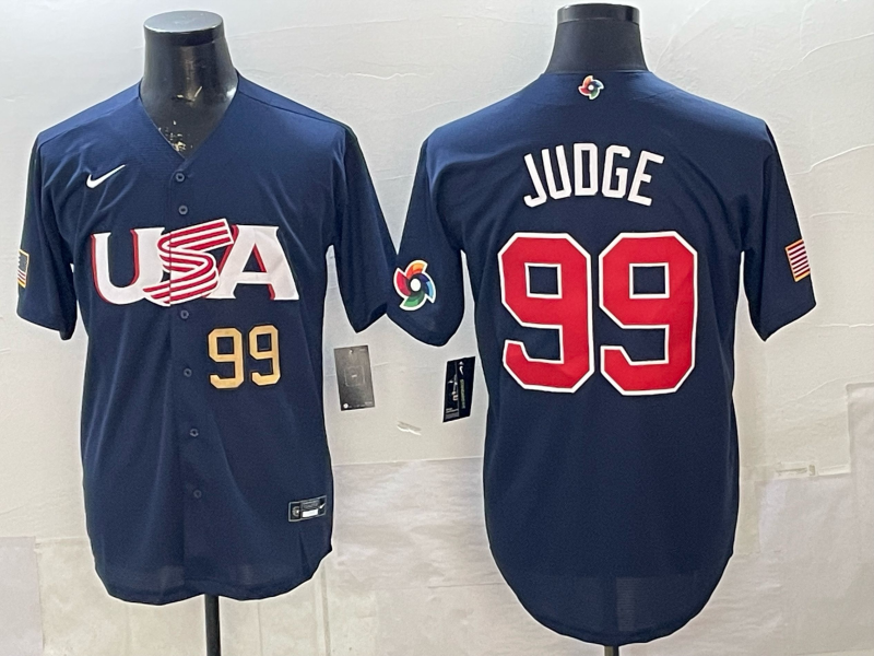 USA National Embroidered Baseball Team 2026 World Cup Team Jersey T-shirt