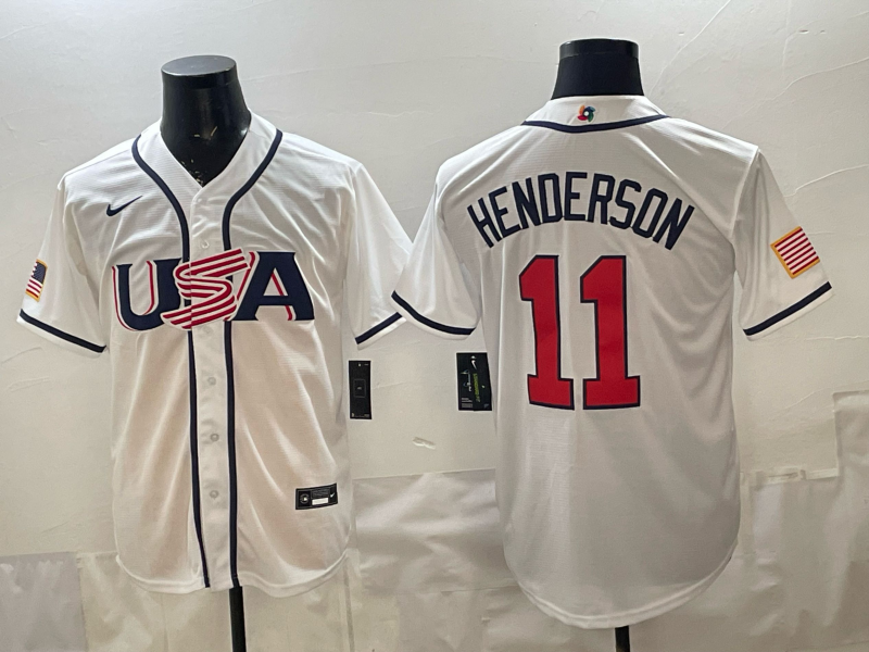 USA National Embroidered Baseball Team 2026 World Cup Team Jersey T-shirt