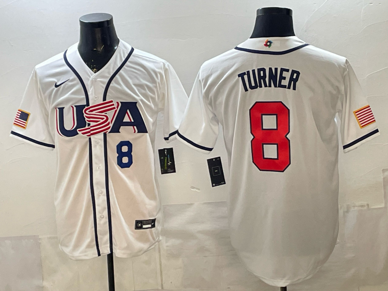 USA National Embroidered Baseball Team 2026 World Cup Team Jersey T-shirt