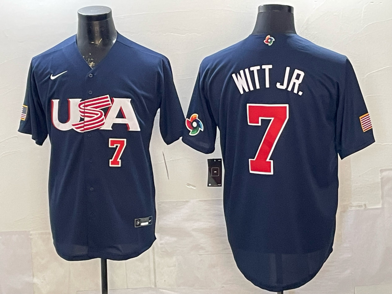 USA National Embroidered Baseball Team 2026 World Cup Team Jersey T-shirt
