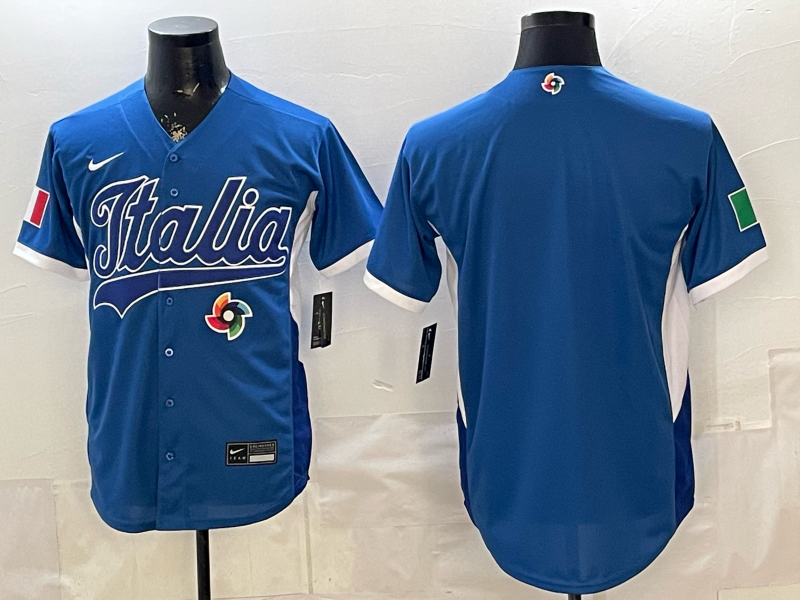 ITALIA National Embroidered Baseball Team 2026 World Cup Team Jersey T-shirt