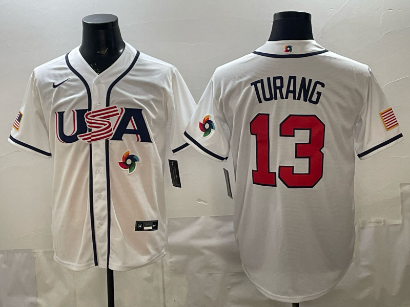 USA National Embroidered Baseball Team 2026 World Cup Team Jersey T-shirt