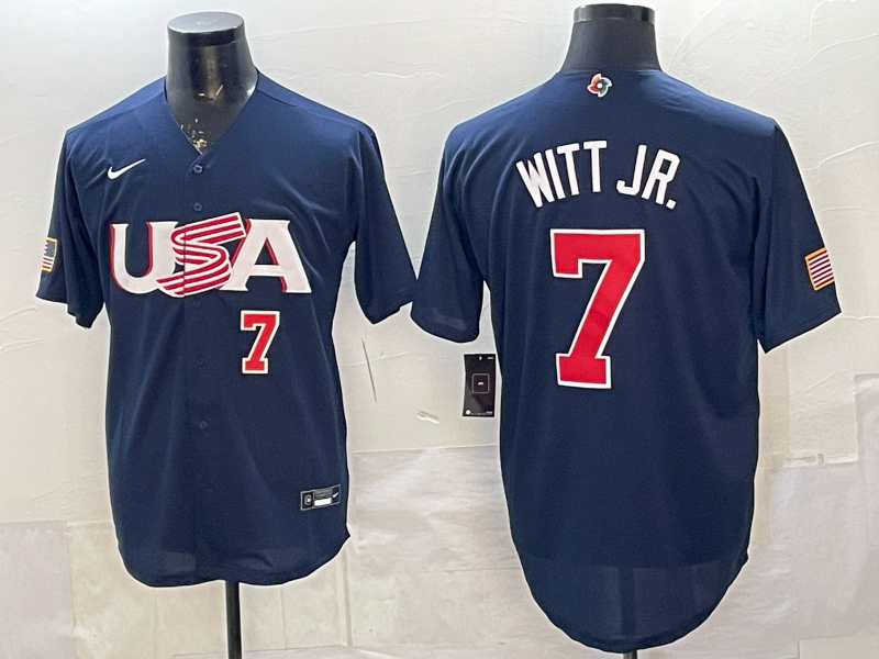 USA National Embroidered Baseball Team 2026 World Cup Team Jersey T-shirt