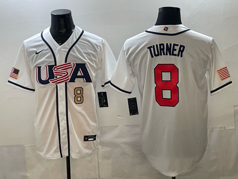 USA National Embroidered Baseball Team 2026 World Cup Team Jersey T-shirt