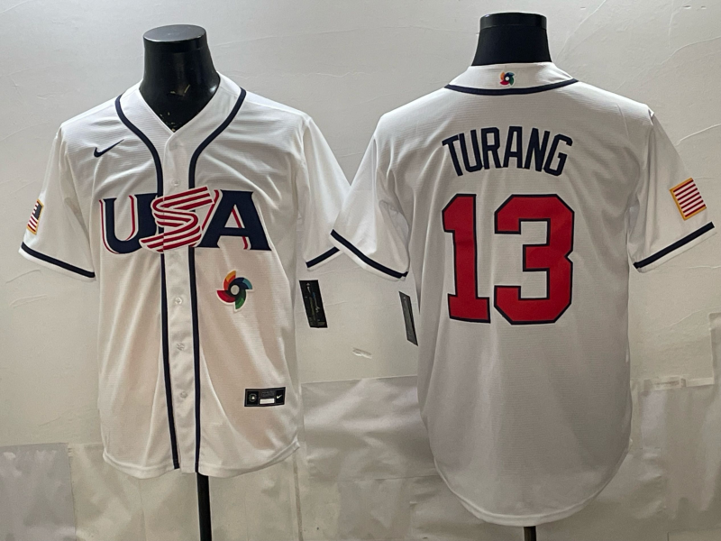 USA National Embroidered Baseball Team 2026 World Cup Team Jersey T-shirt