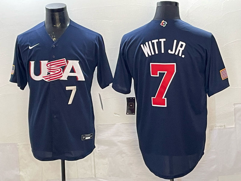 USA National Embroidered Baseball Team 2026 World Cup Team Jersey T-shirt