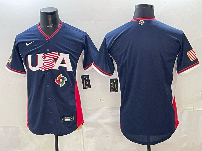USA National Embroidered Baseball Team 2026 World Cup Team Jersey T-shirt