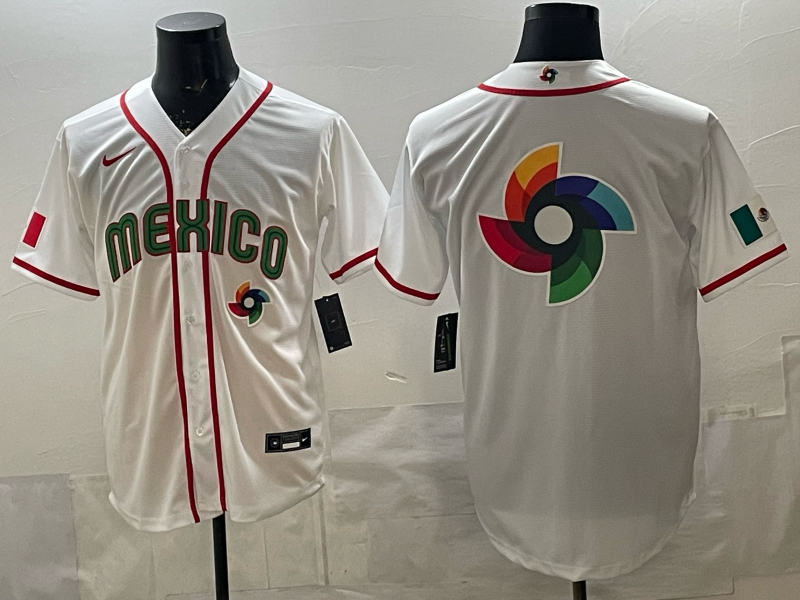 MEXICO National Embroidered Baseball Team 2026 World Cup Team Jersey T-shirt