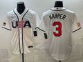 USA National Embroidered Baseball Team 2026 World Cup Team Jersey T-shirt