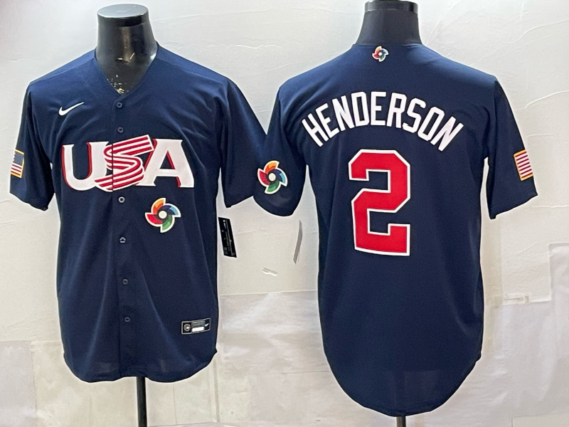 USA National Embroidered Baseball Team 2026 World Cup Team Jersey T-shirt