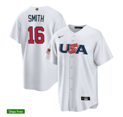 Baseball World Cup USA National Team Baseball Uniform Tee