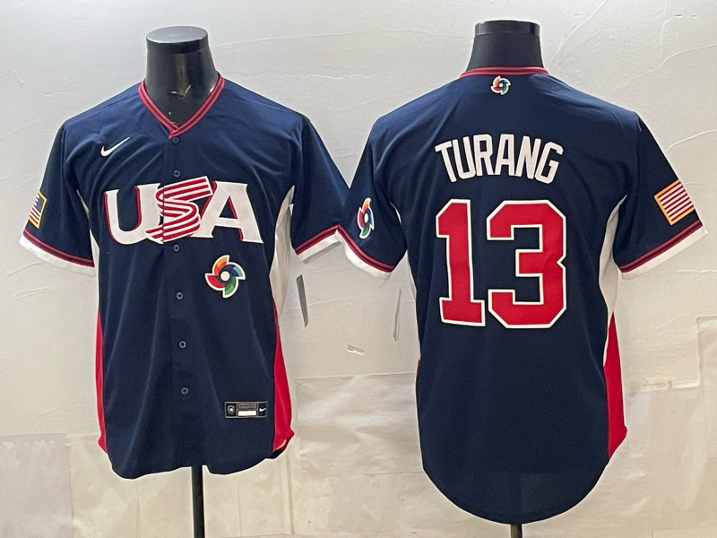 USA National Embroidered Baseball Team 2026 World Cup Team Jersey T-shirt