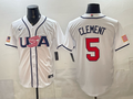 USA National Embroidered Baseball Team 2026 World Cup Team Jersey T-shirt