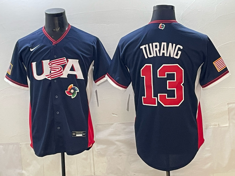 USA National Embroidered Baseball Team 2026 World Cup Team Jersey T-shirt
