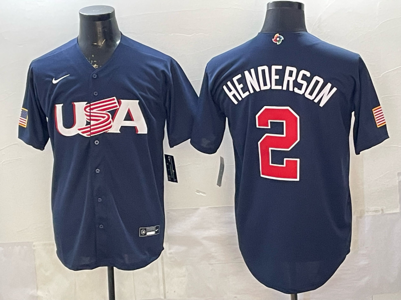 USA National Embroidered Baseball Team 2026 World Cup Team Jersey T-shirt