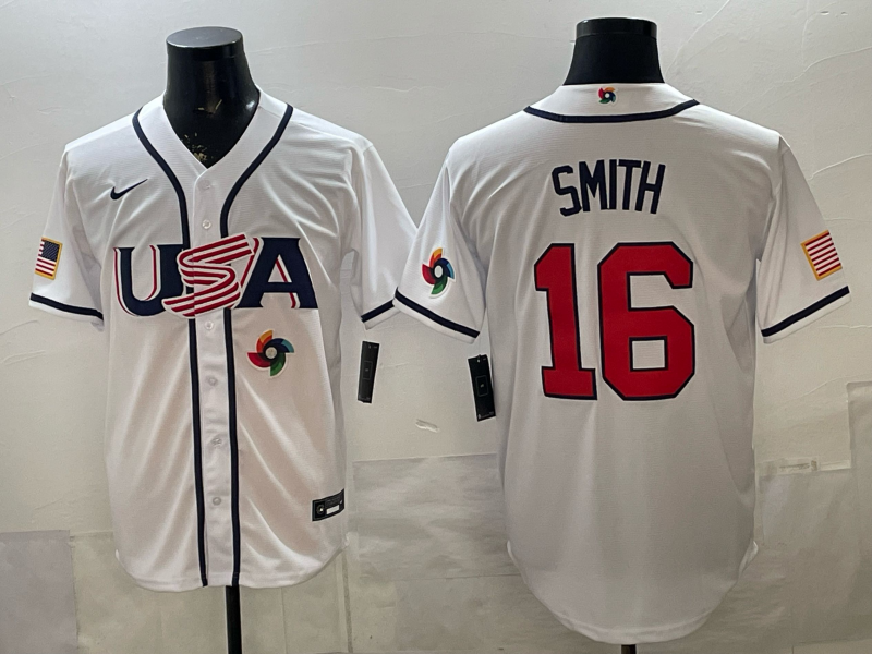 USA National Embroidered Baseball Team 2026 World Cup Team Jersey T-shirt