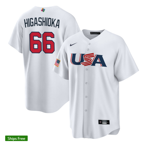 Baseball World Cup USA National Team Baseball Uniform Tee