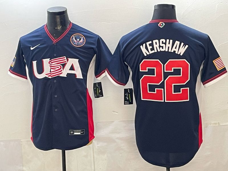 USA National Embroidered Baseball Team 2026 World Cup Team Jersey T-shirt