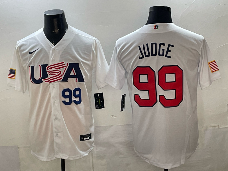 USA National Embroidered Baseball Team 2026 World Cup Team Jersey T-shirt