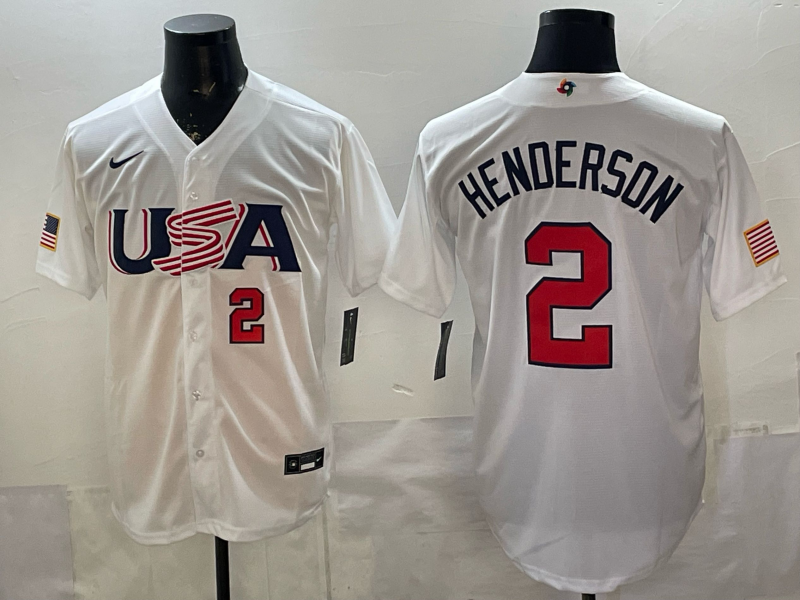 USA National Embroidered Baseball Team 2026 World Cup Team Jersey T-shirt