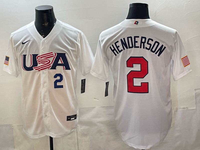 USA National Embroidered Baseball Team 2026 World Cup Team Jersey T-shirt