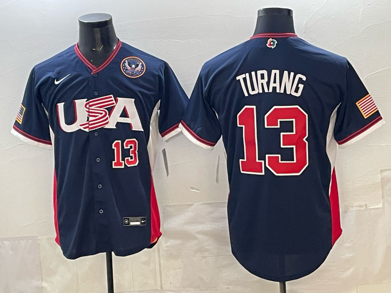 USA National Embroidered Baseball Team 2026 World Cup Team Jersey T-shirt