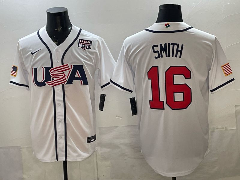 USA National Embroidered Baseball Team 2026 World Cup Team Jersey T-shirt