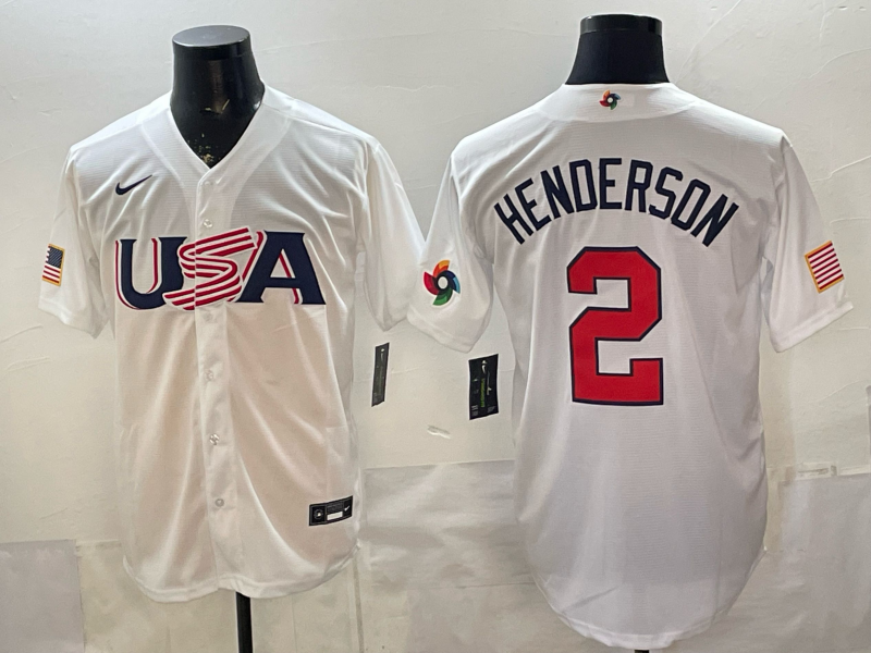 USA National Embroidered Baseball Team 2026 World Cup Team Jersey T-shirt