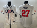 USA National Embroidered Baseball Team 2026 World Cup Team Jersey T-shirt