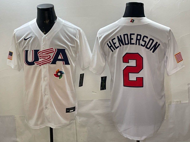 USA National Embroidered Baseball Team 2026 World Cup Team Jersey T-shirt