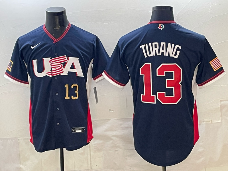 USA National Embroidered Baseball Team 2026 World Cup Team Jersey T-shirt