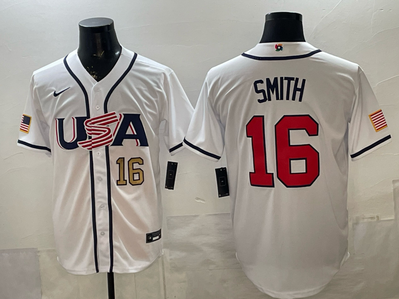 USA National Embroidered Baseball Team 2026 World Cup Team Jersey T-shirt