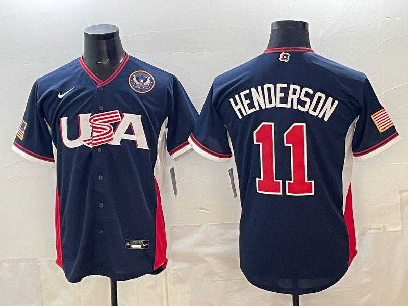 USA National Embroidered Baseball Team 2026 World Cup Team Jersey T-shirt