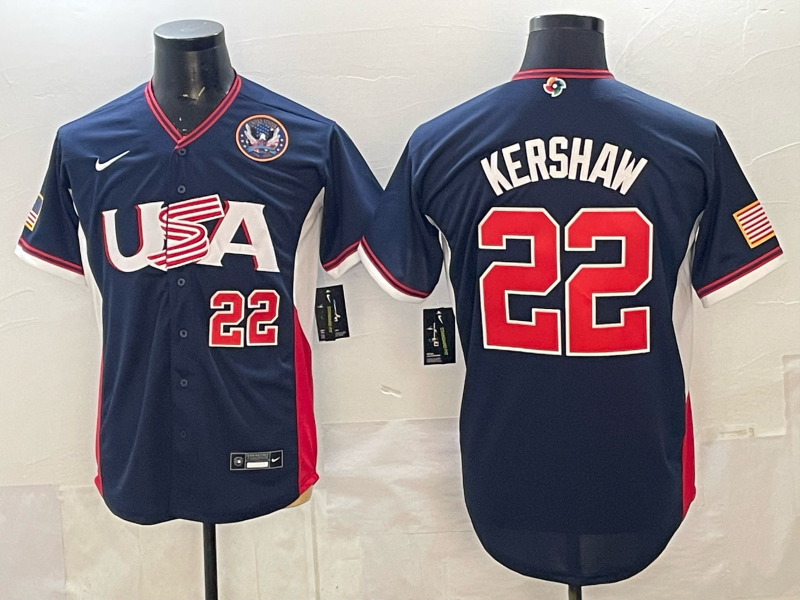 USA National Embroidered Baseball Team 2026 World Cup Team Jersey T-shirt