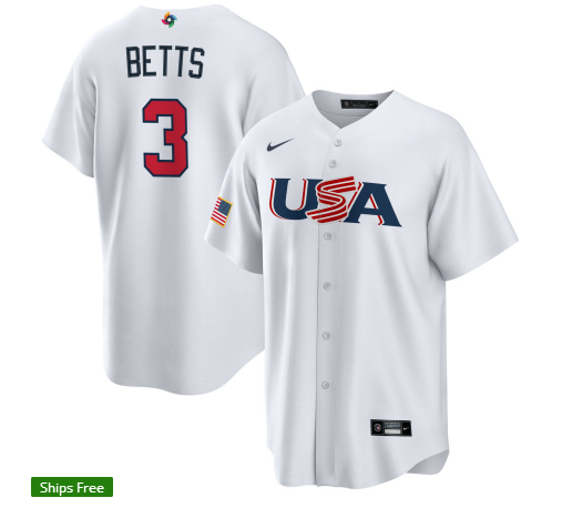 Baseball World Cup USA National Team Baseball Uniform Tee