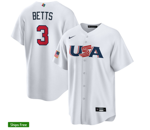 Baseball World Cup USA National Team Baseball Uniform Tee