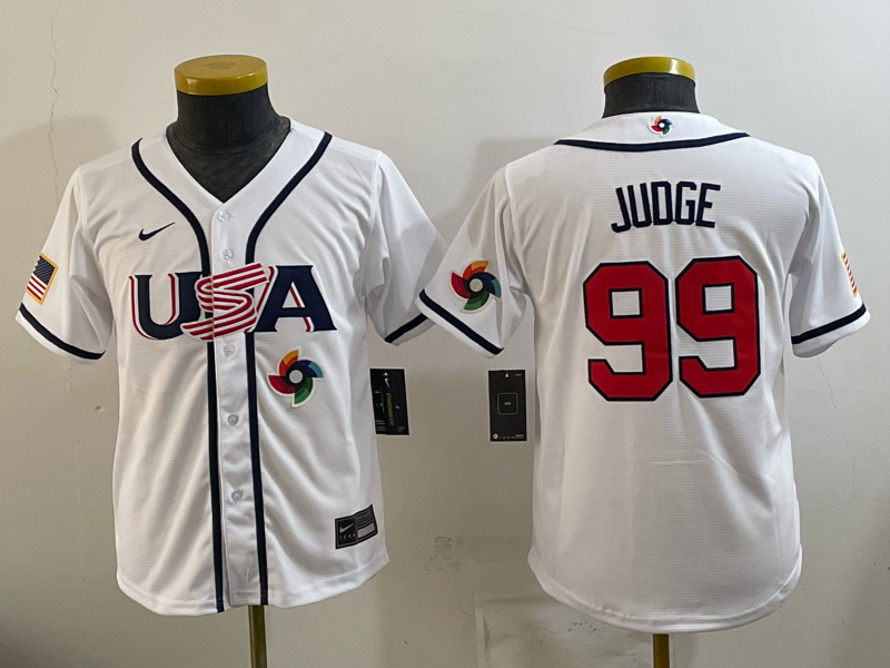USA National Embroidered Baseball Team 2026 World Cup Team Jersey T-shirt