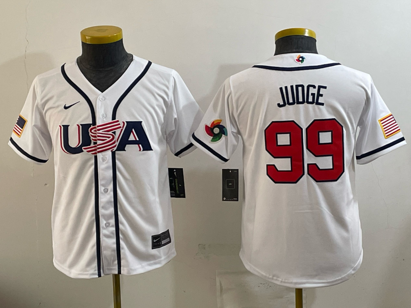 USA National Embroidered Baseball Team 2026 World Cup Team Jersey T-shirt